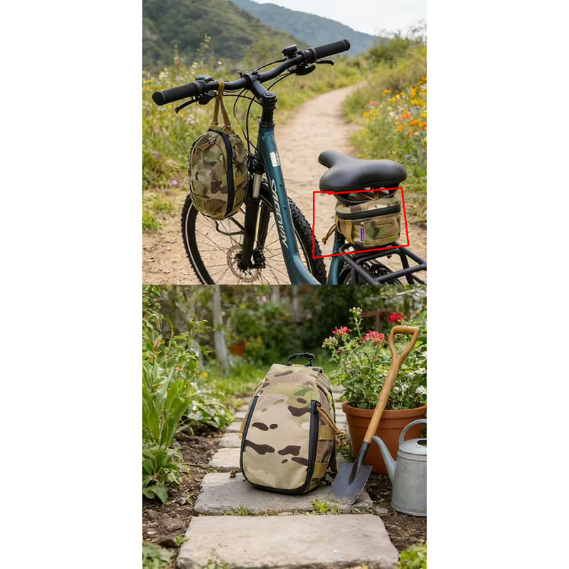 Cycling Gear For Large Men - PEW taktische Fahrradtasche, große Mountainbike-Satteltasche, Fahrrad-Outdoor-Ausrüstung,