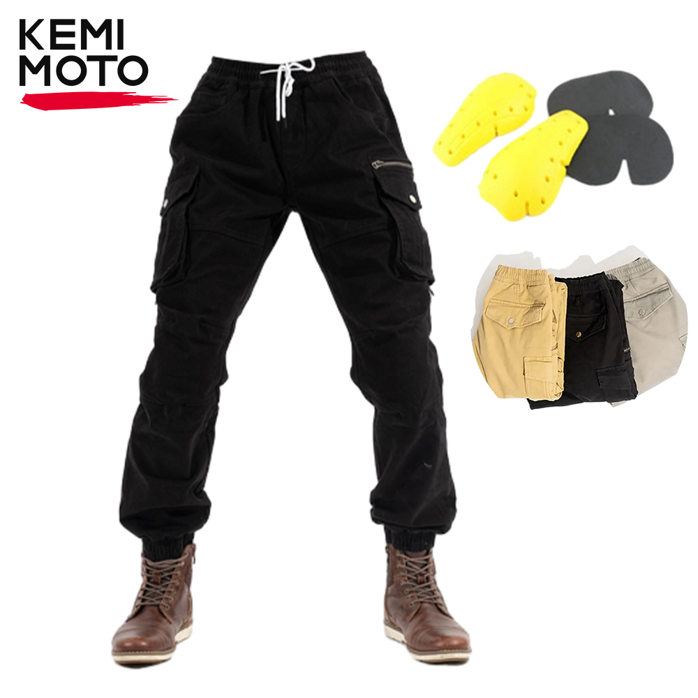Cycling Gear For Large Men - Herren-Motorrad-Reithose, große Taschen, langlebige Schutzausrüstung, schmal,