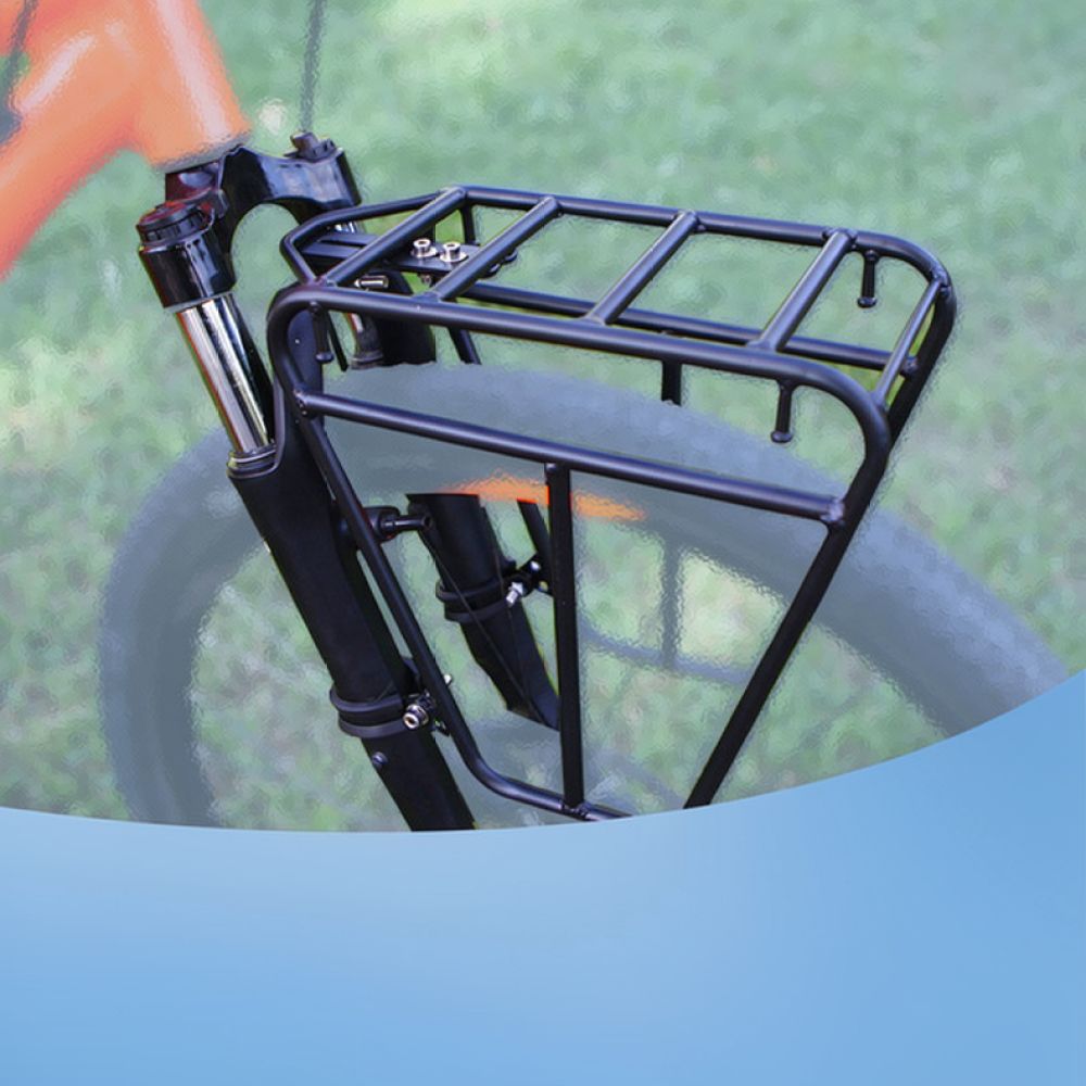 Cycling Gear Holder - MTB-Vorderradgabelträger aus Stahl, Gepäckträger für Fahrradreisen,