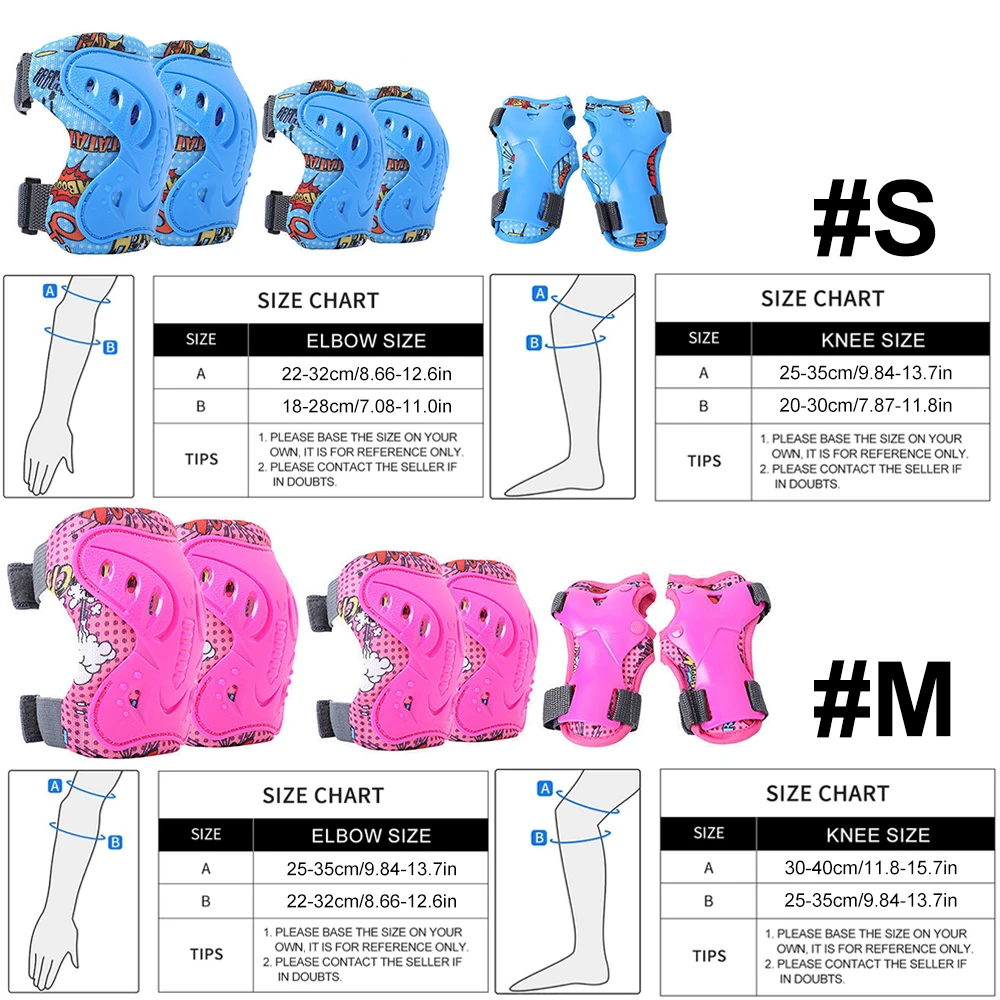 6-teiliges Kinder-Knieschützer – Cycling Protective Gear For Kids Bewertung und Preis