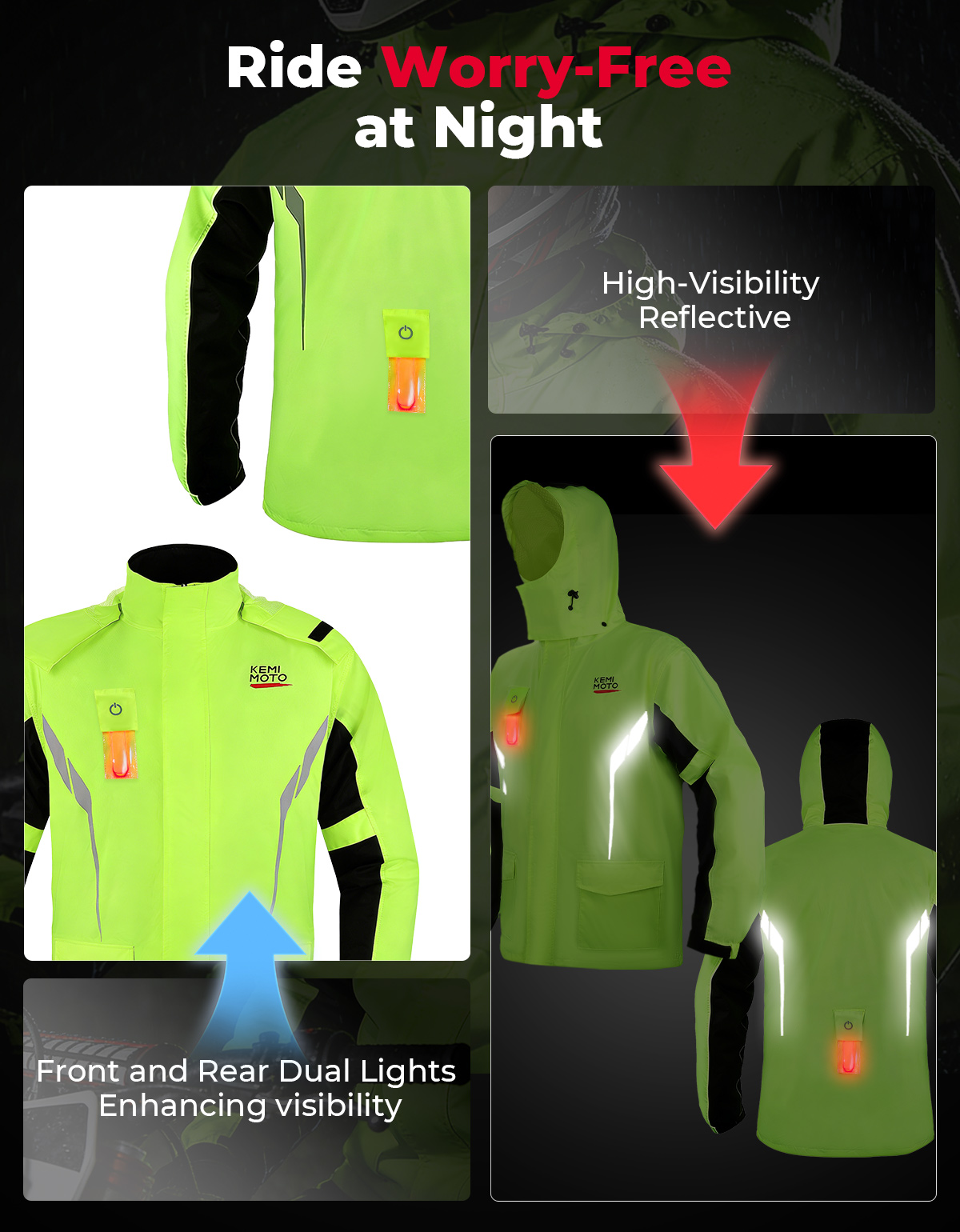 Wasserdichtes Regenmantel-Set  – Cycling Gear For Rain Bewertung und Preis