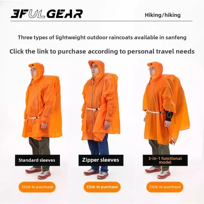 Ultraleichter Regenponcho 3F U – Cycling Gear For Rain Bewertung und Preis